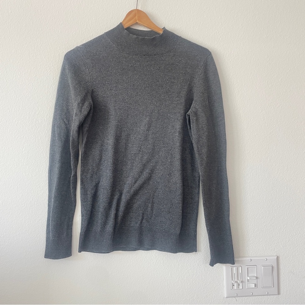 Women's Gray Turtleneck Sweater